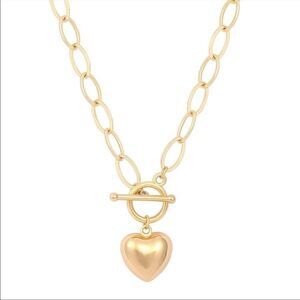 Medallion / Heart Pendant Chain Necklace